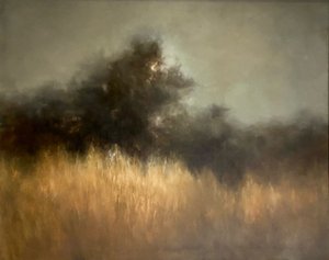 Misty Golden Landscape