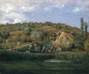 A French Homestead, 1878 by Julian Alden Weir