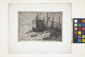 Boats At Port Erin - Isle Of Man by Julian Alden Weir