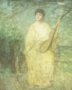 Model with a Lute