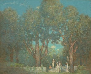 The Return of the Fishing Party by Julian Alden Weir