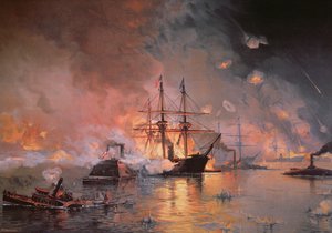 Capture of New Orleans by Union Flag Officer David G. Farragut, 24 April 1862