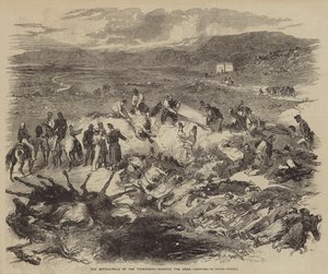 The Battle-Field of the Tchernaya, burying the Dead by Julian Portch