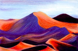 Vibrant Desert Dunes by Julie Lesouef