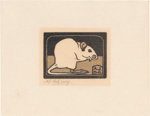 Sitting Mouse by Julie de Graag (signed by artist)