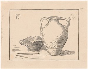 Still Life with Jug and Ashtray by Julie de Graag