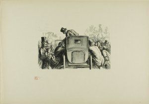 At the Universal Exhibition: The visitor will easily find any means of transportation to return to his hotel by Julien Antoine Peulot