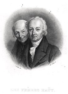 The Hauy Brothers: Rene-Just and Valentin Hauy engraved by Alphonse Boilly by Julien Leopold (after) Boilly