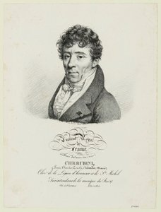 Cherubini, (Louis, Charles, Zénobi, Salvador, Marie) by Julien Leopold Boilly