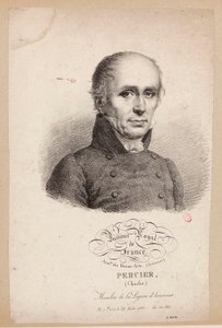 Institut Royal de France. Académie des Beaux-Arts. (Architecture.) Percier, (Charles.) Member of the Legion of Honor. Born in Paris, August 22, 1764 - Elected in 1811. by Julien Leopold Boilly