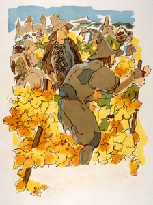 Humorous Wine Illustration 1946