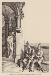 Criemhild and Her Knights Discomforted by Hagen and Volker