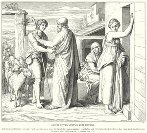 Jacob Covenanting for Rachel by Julius (after) Schnorr von Carolsfeld