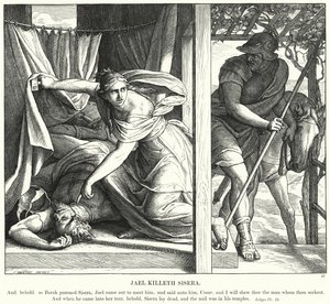 Jael Killeth Sisera by Julius (after) Schnorr von Carolsfeld
