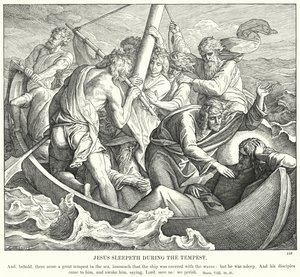 Jesus Sleeps During the Tempest by Julius (after) Schnorr von Carolsfeld