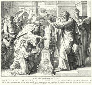 Paul and Barnabas at Lystra