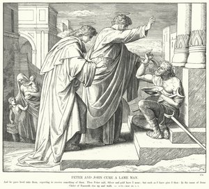 Peter and John Cure a Lame Man