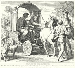Philip and the Ethiopian Eunuch by Julius (after) Schnorr von Carolsfeld