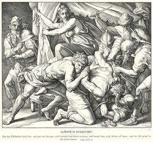 Samson is Overcome by Julius (after) Schnorr von Carolsfeld