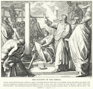 The Building of the Temple by Julius (after) Schnorr von Carolsfeld