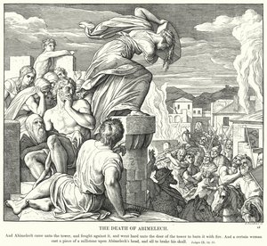 The Death of Abimelech by Julius (after) Schnorr von Carolsfeld