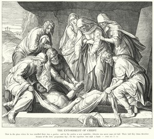 The Entombment of Christ by Julius (after) Schnorr von Carolsfeld