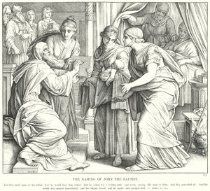 The Naming of John the Baptist by Julius (after) Schnorr von Carolsfeld