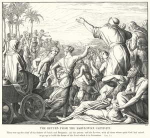 The Return from the Babylonian Captivity by Julius (after) Schnorr von Carolsfeld
