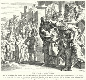 The Siege of Jerusalem by Julius (after) Schnorr von Carolsfeld