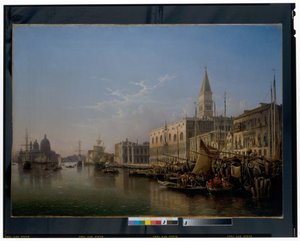 Venice: The Riva Degli Schiavoni, Looking West With The Punta Della Dogana
