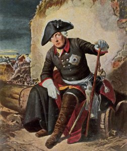 Frederick the Great after the Battle of Kolin by Julius Friedrich Anton (after) Schrader