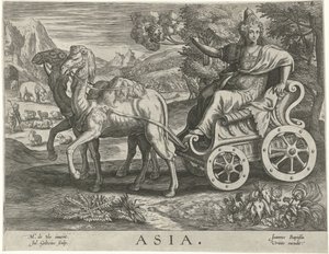 Asia (De vier werelddelen) by Julius Goltzius