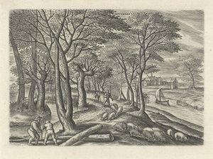 November (series title: The Twelve Months) by Julius Goltzius