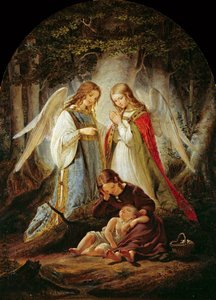 The Guardian Angels, 1836 by Julius Huebner
