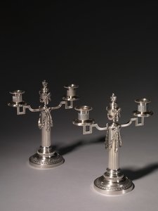 Candelabrum, firm of Peter Carl Fabergé