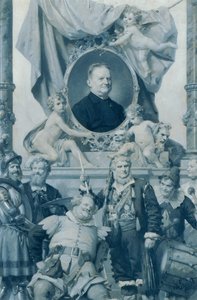 The Burgtheater Actor Bernhard Baumeister by Julius Schmid