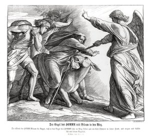 Balaam Meets the Angel of the Lord by Julius Schnorr von Carolsfeld
