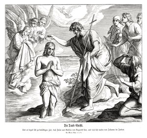 Baptism of Christ, Gospel of Mark by Julius Schnorr von Carolsfeld