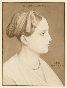 Portrait of Vittoria Caldoni by Julius Schnorr von Carolsfeld