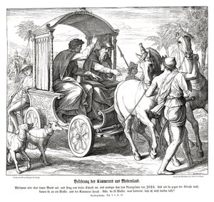 Conversion of the chamberlain, Acts of the Apostles by Julius Schnorr von Carolsfeld