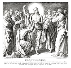 Doubting Thomas, Gospel of John by Julius Schnorr von Carolsfeld