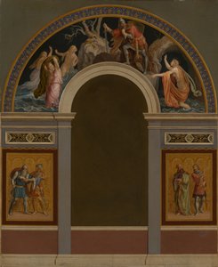 Design for the Wall Opposite the Entrance of the First Nibelungen Hall in the Königsbau of the Munich Residence by Julius Schnorr von Carolsfeld