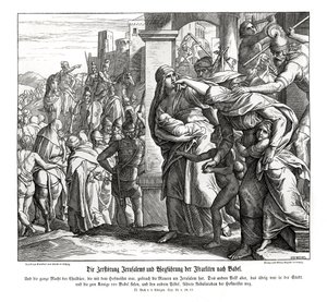 Fall of Jerusalem, 2 Kings by Julius Schnorr von Carolsfeld