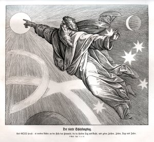Fourth day of creation, Genesis by Julius Schnorr von Carolsfeld