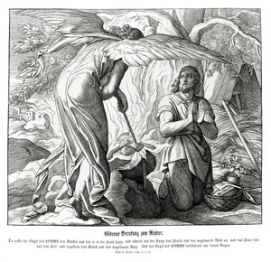 Gideon is called as a judge, Judges by Julius Schnorr von Carolsfeld