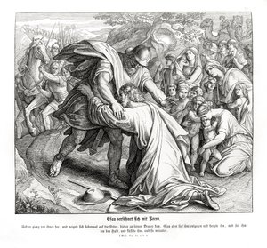Jacob and Esau Are Reconciled, Genesis by Julius Schnorr von Carolsfeld