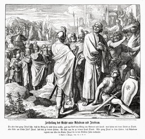 Jeroboam and Rehoboam by Julius Schnorr von Carolsfeld