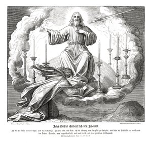 Jesus Christ Reveals Himself to John, Revelation by Julius Schnorr von Carolsfeld
