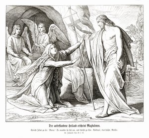 Jesus appears to Mary Magdalene, Gospel of John by Julius Schnorr von Carolsfeld