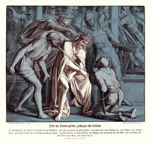Jesus is Given a Crown of Thorns